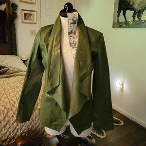 Peck & Peck Drape Leather Like Jacket